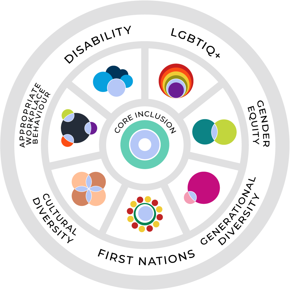 The six components of the inclusion program